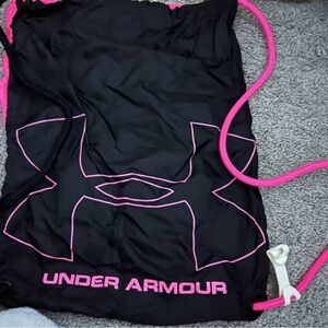Under Armour Black Bag with Pink Highlights